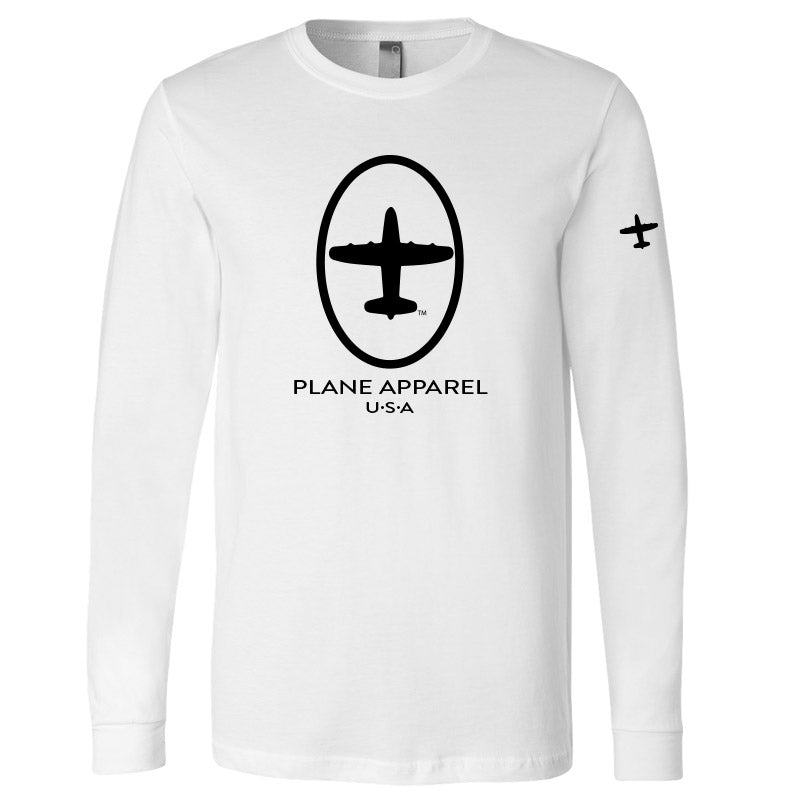 Plane Apparel Long Sleeve Logo T-Shirt