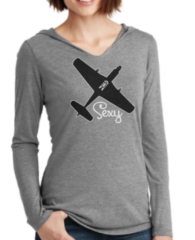 PLANE Sexy Fusion Light Weight Hoodie (Heather Gray)
